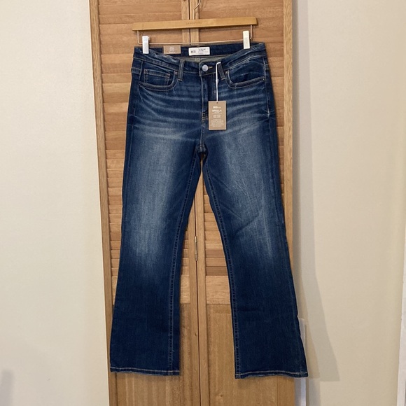 NWT BKE Stella blue jeans size 29S 29 short high stretch Midrise bootcut - Picture 8 of 14